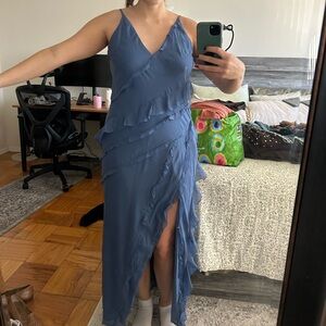 Abercrombie & Fitch Asymmetrical Blue Dress